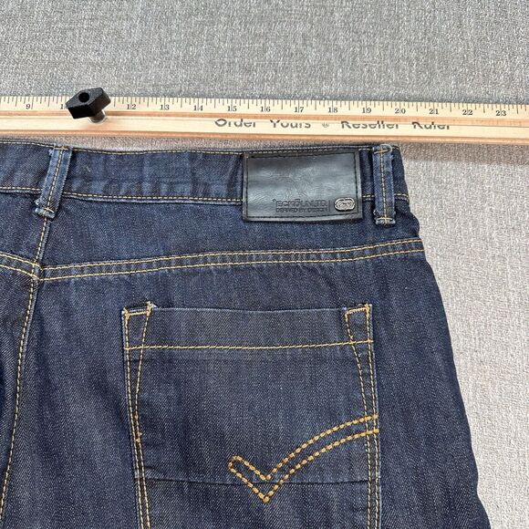 Vintage Ecko Unltd Jeans Mens 40x34 Blue Baggy 72 Unlimited Dark Wash - Picture 5 of 8